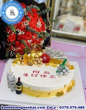 Combo Bánh Kem Và Hoa Tươi 29